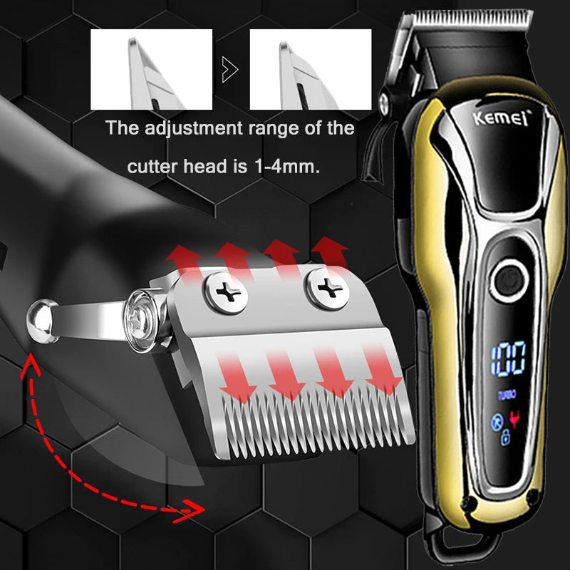 Kemei Hair Clipper Electric Hair Trimmer Professional Men's hair clipper