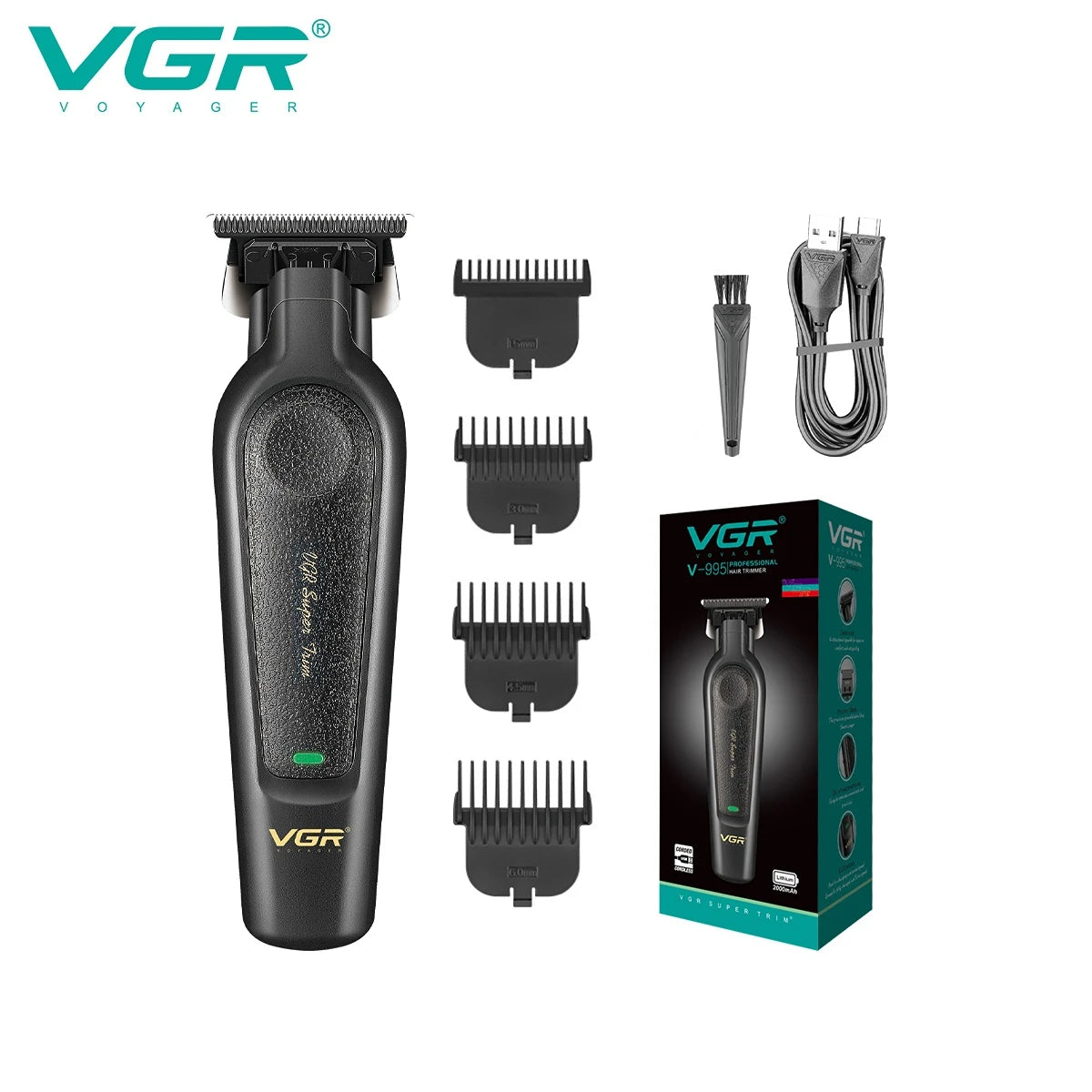VGR Hair Trimmers Professional Barber Cordless Clippers V-995
