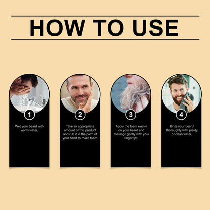 Aloe Repair Beard Wash Soothe After Shave Skin Reduce Skin