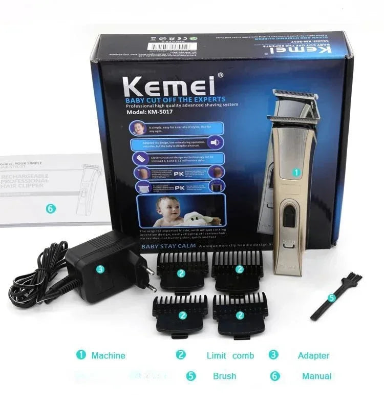 High Quality Kemei Electric Hair Clipper KM-5017 Carving Trimmer