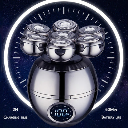 Pro Wet Dry Electric Shaver For Men Beard Hair Trimmer LCD Display