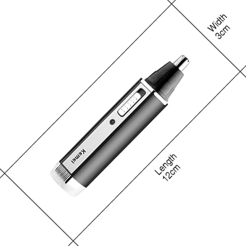 Kemei 4in1 Nose Hair Trimmer For Men Face Body Shaver Set