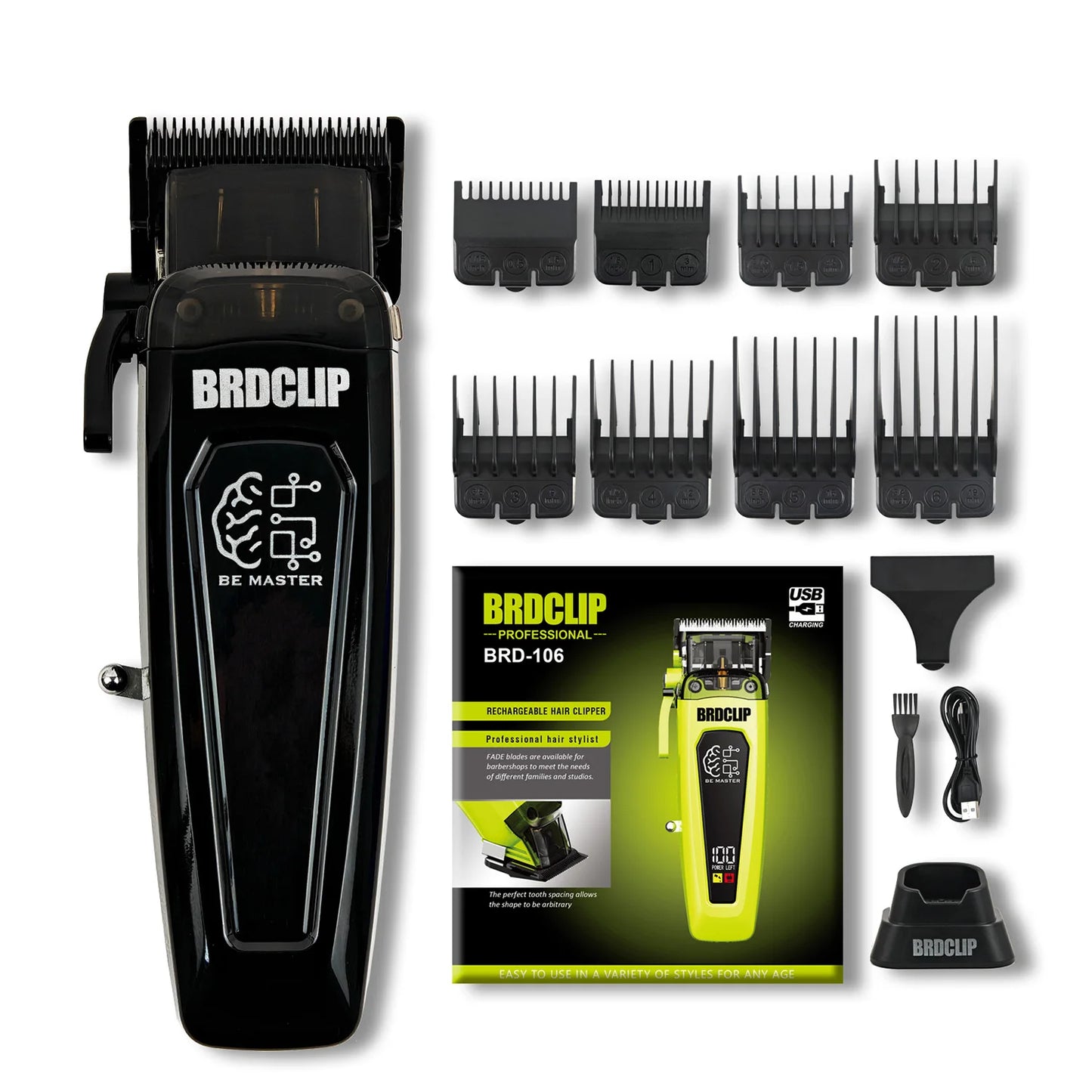BRD-106 7500RPM Professional Men's Hair Clipper