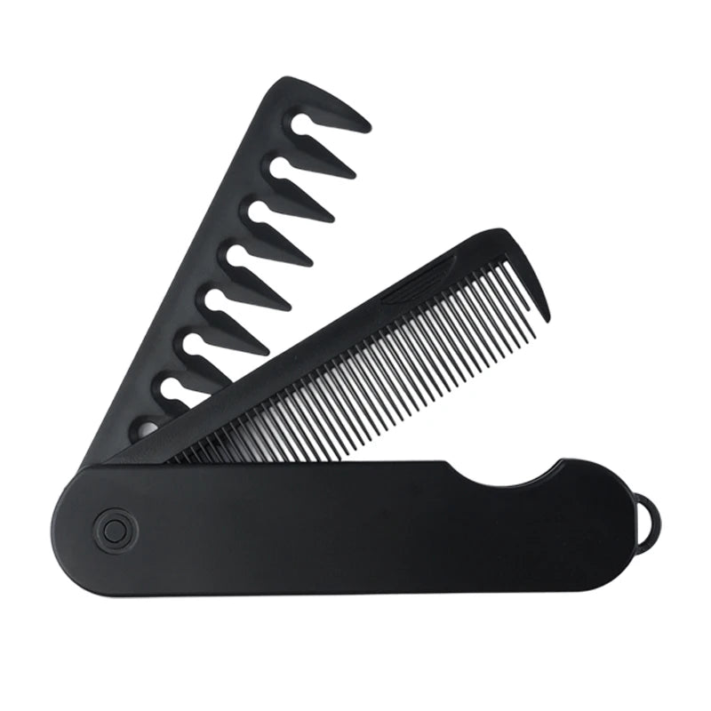 Multifunctional Folding Hair Comb Wide Tooth Oil Head Styling Beard
