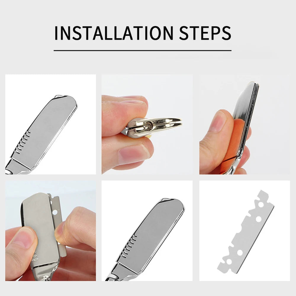 1Pc New Pro Resin Wood Handle Barber Straight Razor For Men