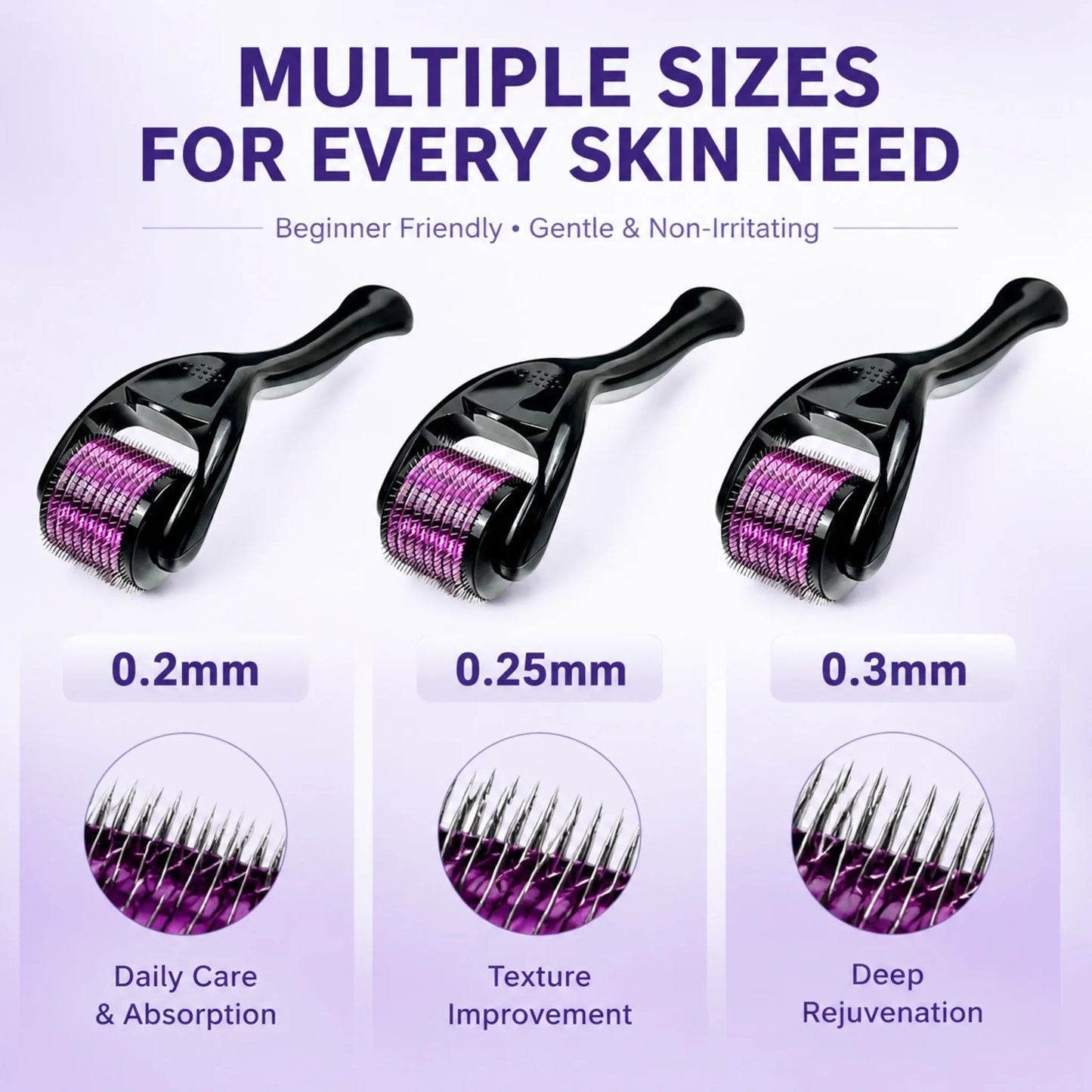 540 Titanium Derma Roller Micro Needling Roller