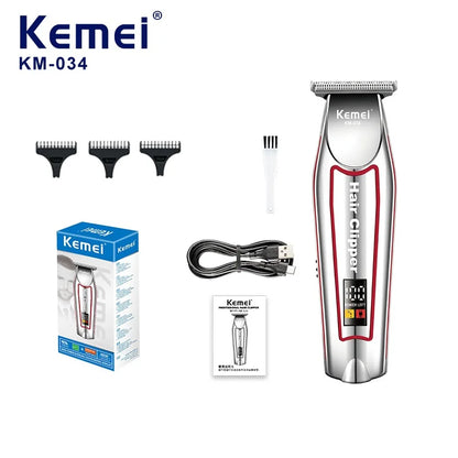 Kemei Professional Hair Trimmer Men's Electric Beard Trimmer KM-034