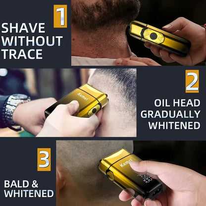 Kemei KM-TX10 USB Charging Bald Head Razor Shaving