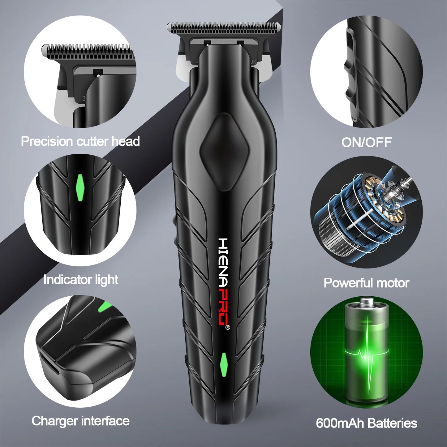 hiena 212 Professional Hair Cutter Mans Hair Clipper Set