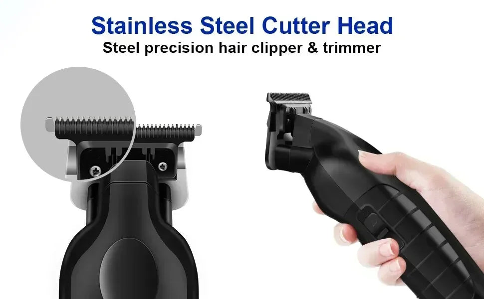 KEMEI Black Hair Clippers for Men Cordless Clippers