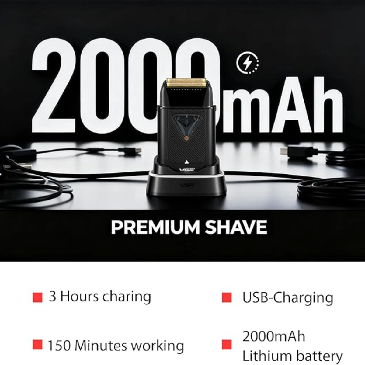 VGR Shaver Professional Razor Portable Shaving Machine