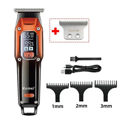 Professional Hair Trimmer Machine LCD Display Hair Cutting