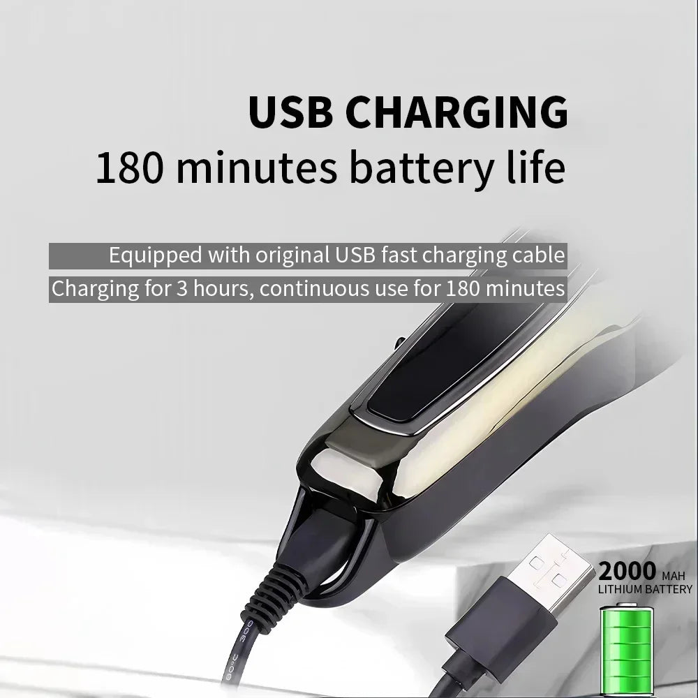 Kemei USB Rechargeable Electric Hair Clipper KM-PG1990A