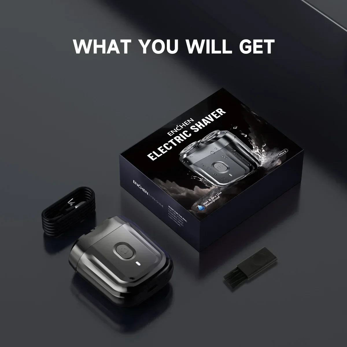 ENCHEN Beard Trimmer Mini Shaver Professional 2D Face Razor