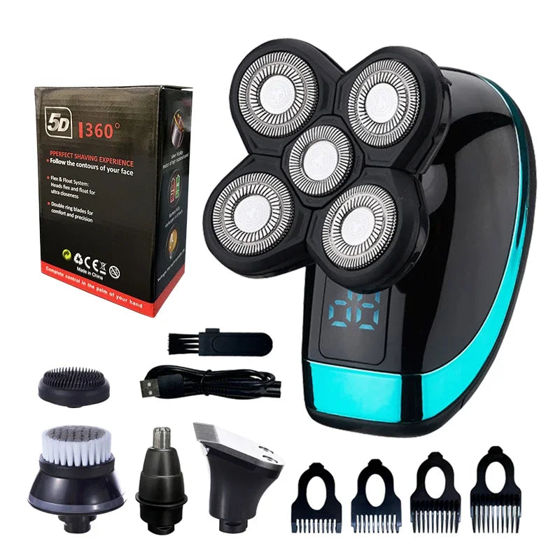 5 IN 1 Electric Razor Electric Shaver Rechargeable Shaving Machine