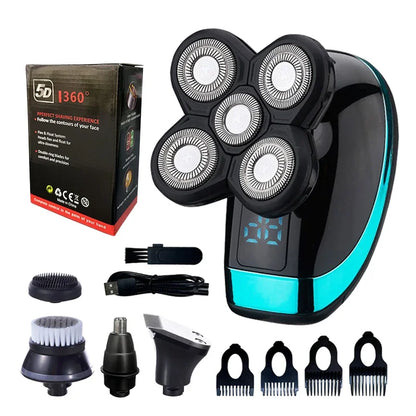 5 IN 1 Electric Razor Electric Shaver Rechargeable Shaving Machine