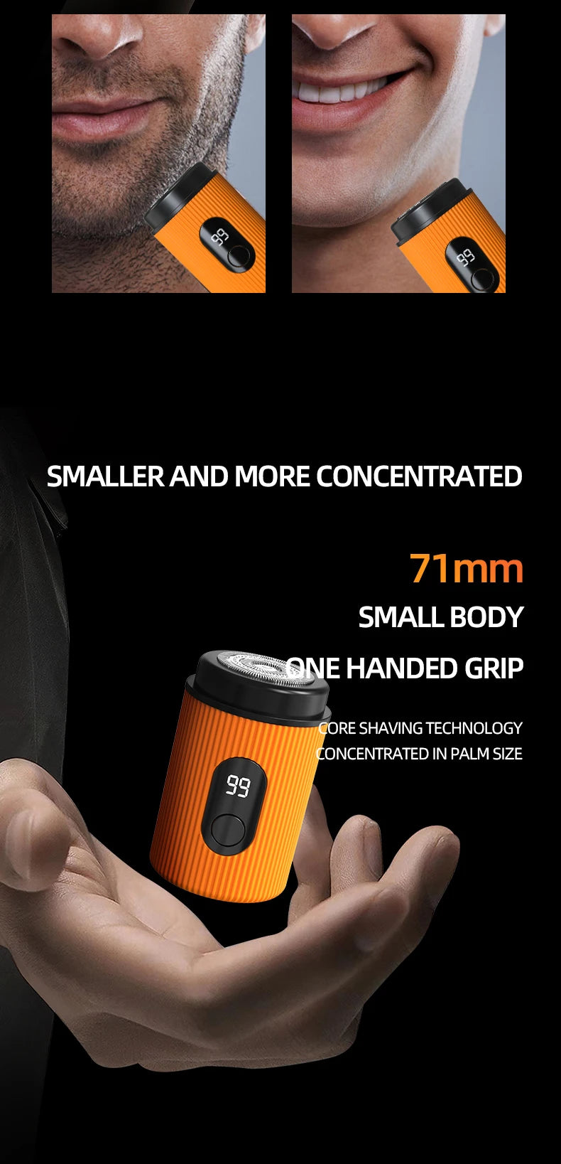 Xiaomi Portable Electric Mini Shaver Rechargeable Type-c Charging