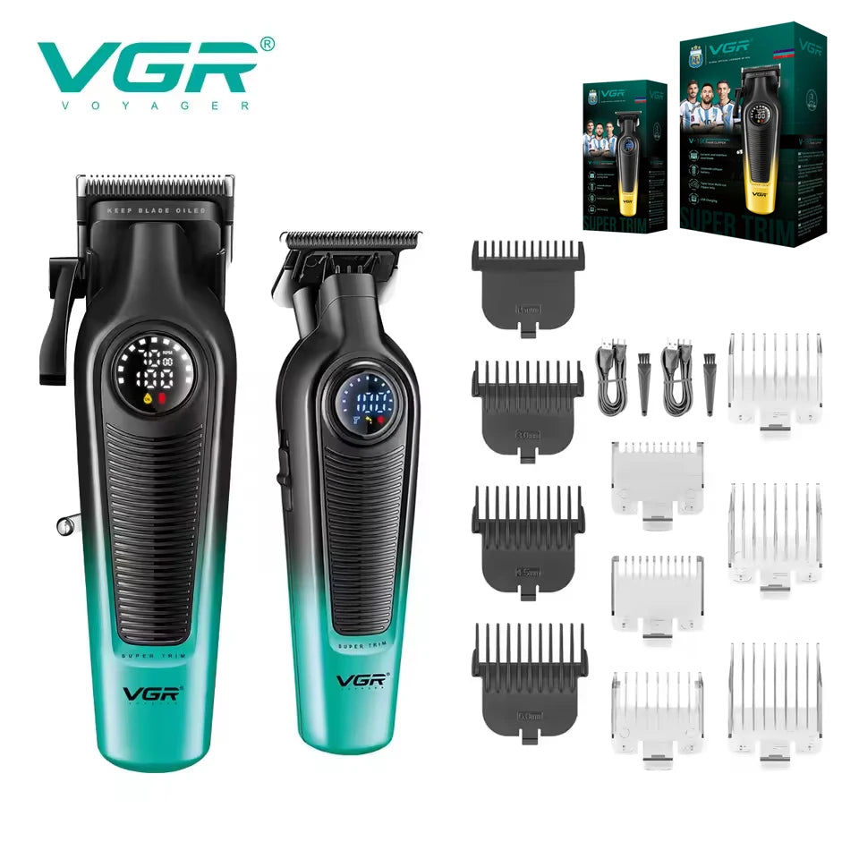 VGR Professional Barber Clippers Cordless Rechargeable V-996