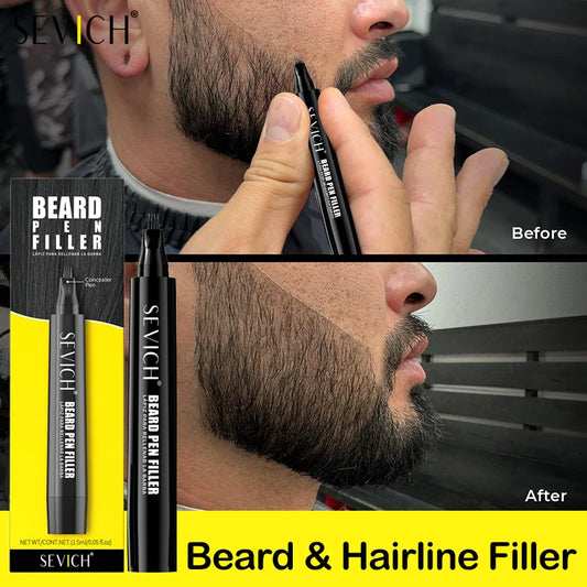 High-quality Beard Filler Pen Waterproof Black Brown Beard Coloring