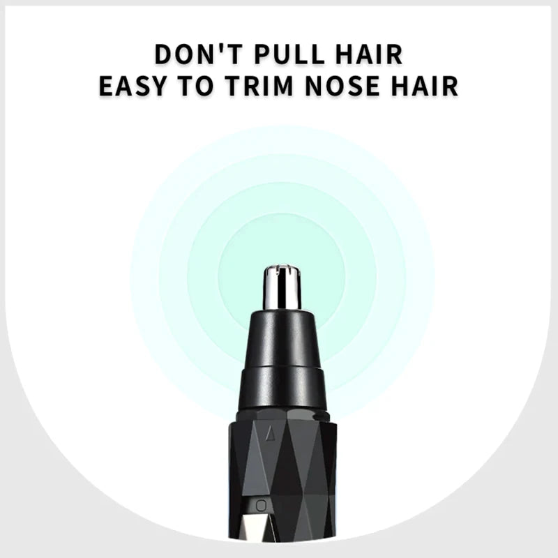 Kemei 2 in1 rechargeable nose hair trimmer beard trimer