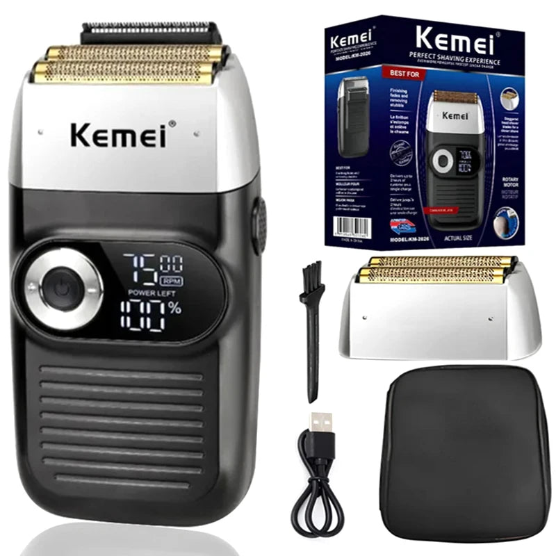 Kemei Rechargeable Cordless Shaver for Men KM-2026