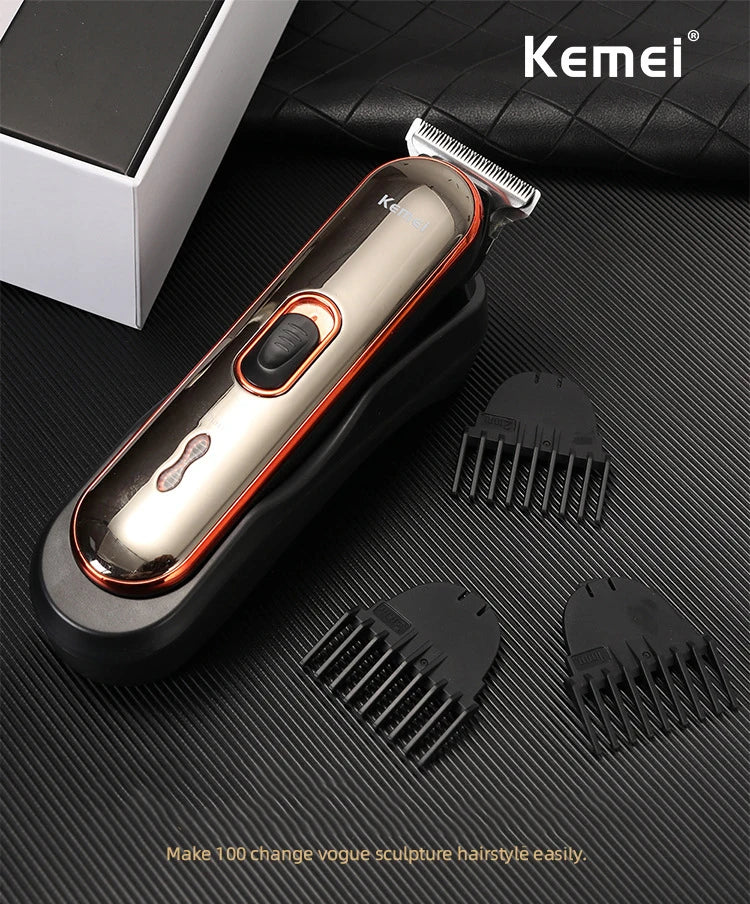 Kemei 371 Hair Clippers Men Professional Rechargeable Machine