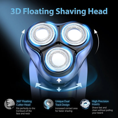 Sejoy Electric Razor for Men Waterproof Rechargeable Electric Shavers