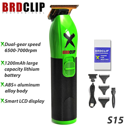 BRDCLIP S15 Professional 7000RPM 2 Gears Hair Trimmer