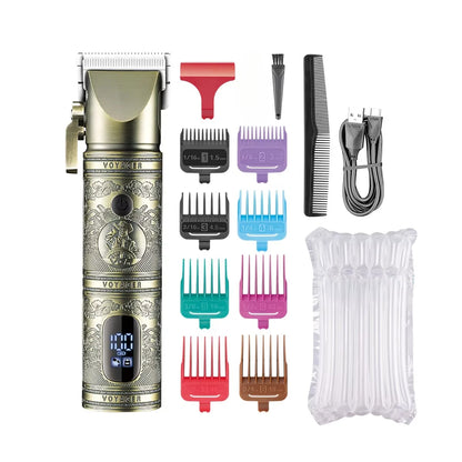 VGR Hair Clipper Professional Hair Trimmer LED Display V-697