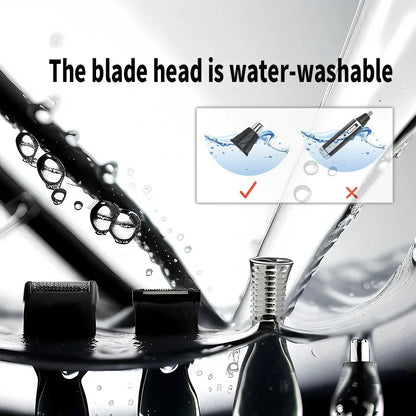 Kemei KM-6630 4 in 1 Nose Eyebrow Hair Beard Trimmer for Men