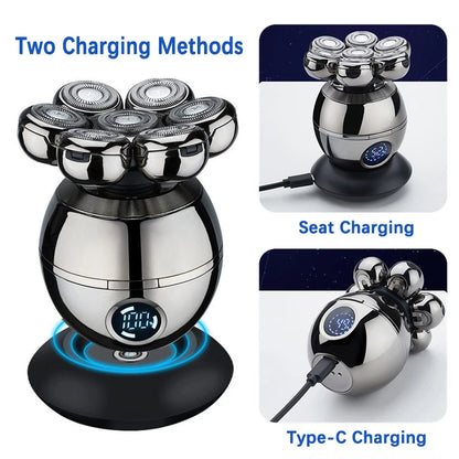 Electric Shaver 7D Floating Cutter Head Base Beard Trimmer