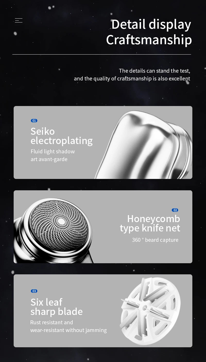 Mini Electric Shaver For Men Portable Electric Shaver