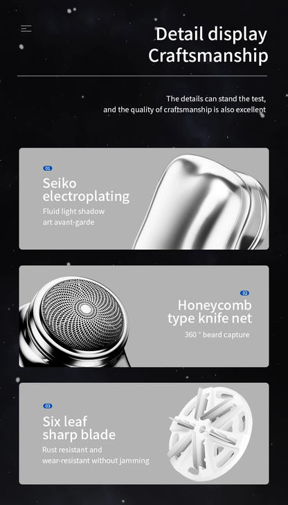 Mini Electric Shaver For Men Portable Electric Shaver