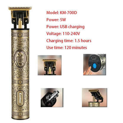 Kemei KM-700D Professional Hair Clipper Barber Hair Trimmer