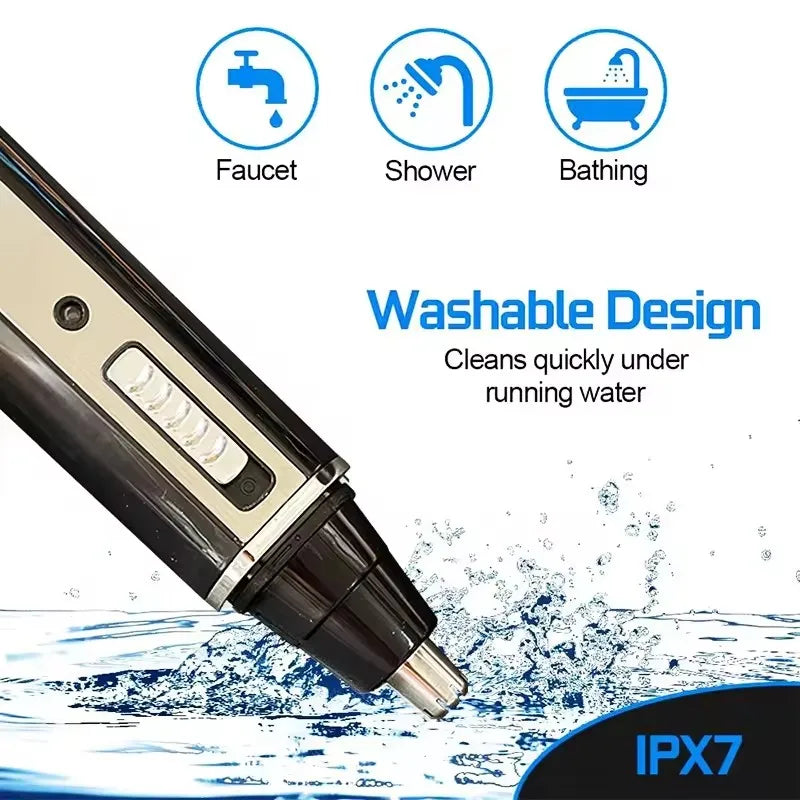 Kemei 4in1 rechargeable nose hair trimmer hair removal