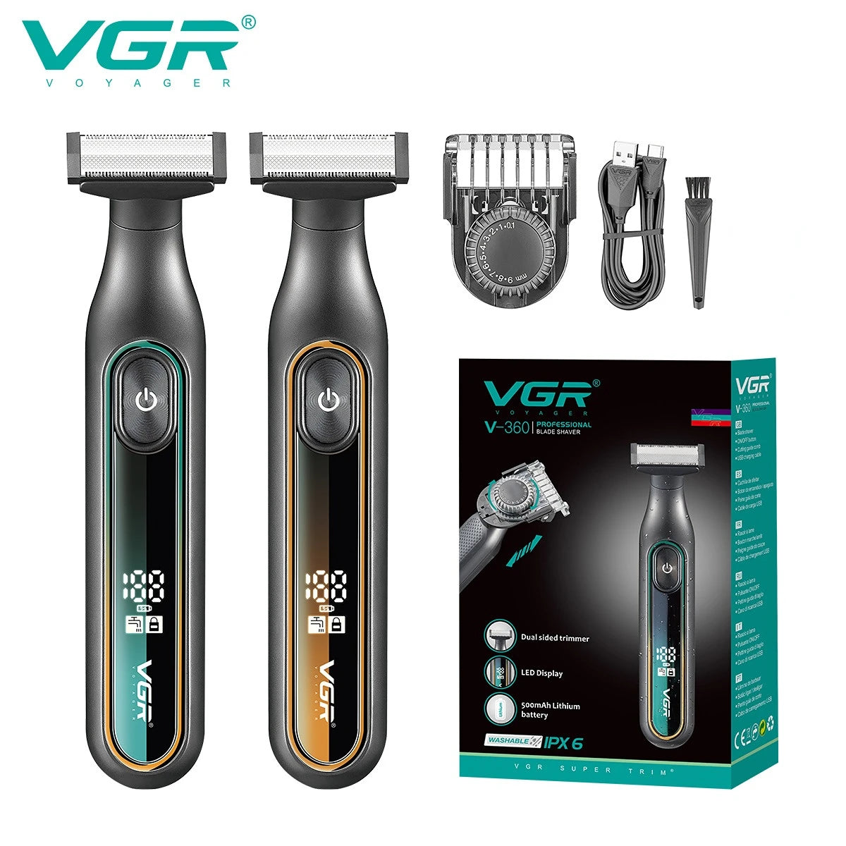VGR Shaver Professional Shaving Machine Beard Shaver V-360