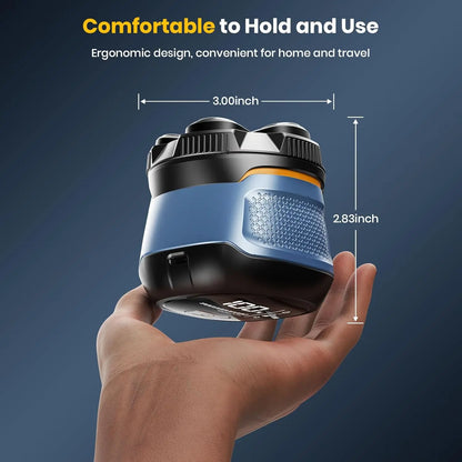 6D Electric Head Shaver for Bald Men IPX7 Waterproof Cordless