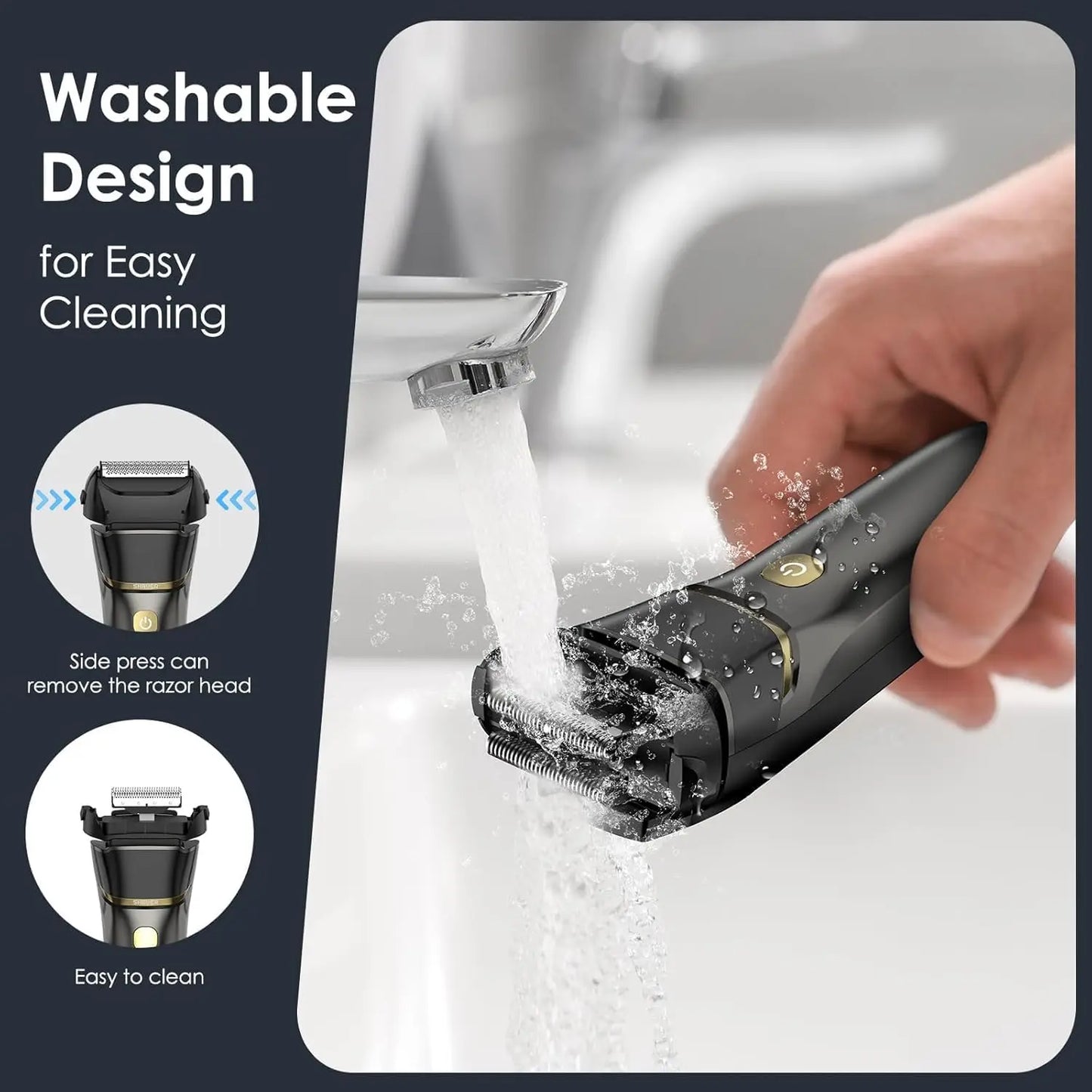 Electric Shaver For Men Rechargeable Shaving Razors Trimmer