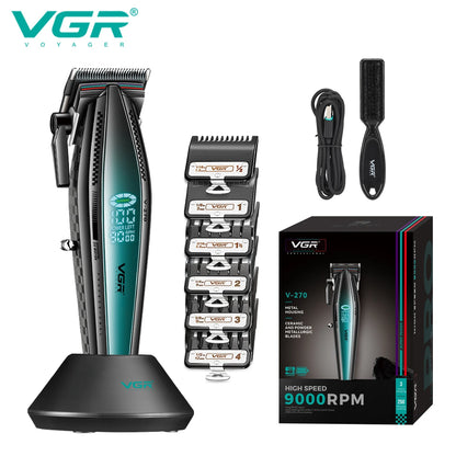 VGR V-992 V-270 high-end men's hair clipper LCD digital display