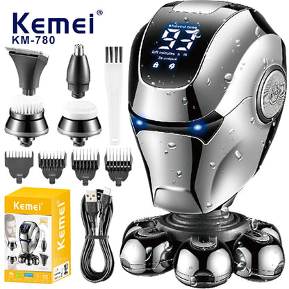 Kemei Head Electric Shavers For Bald Men Waterproof km-780