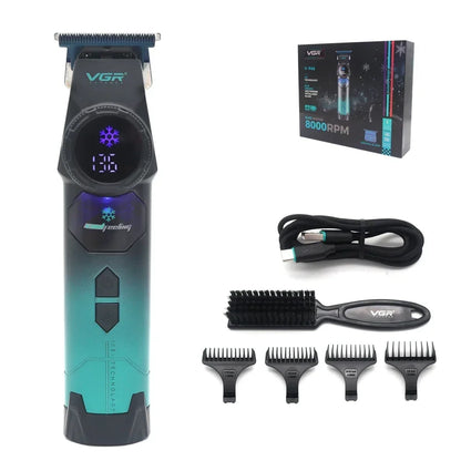VGR V-946 Ice Tech Barber Trimmer Machine DLC T Blade