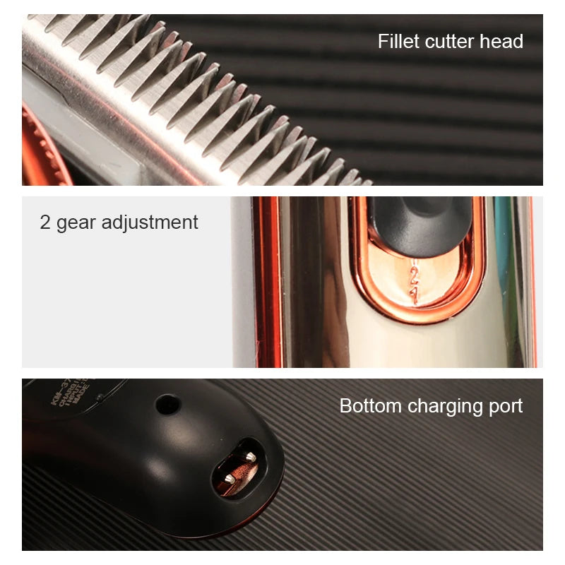 Kemei 371 Hair Clippers Men Professional Rechargeable Machine