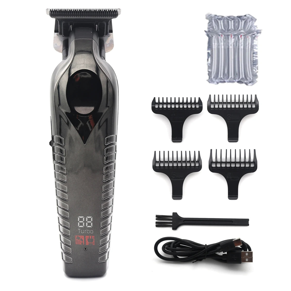 Hair Trimmer for Men Zero Gapped DLC TBlade Oil Head LED Display