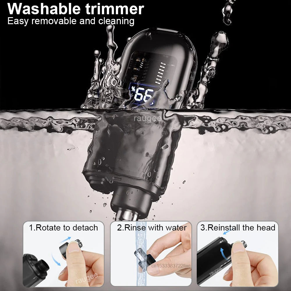 Electric Nose Hair Clipper for Men 2-in-1 Ear & Nose Trimmer