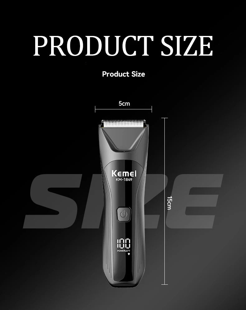 KEMEI fast charging digital washable personal trimmer KM-1849