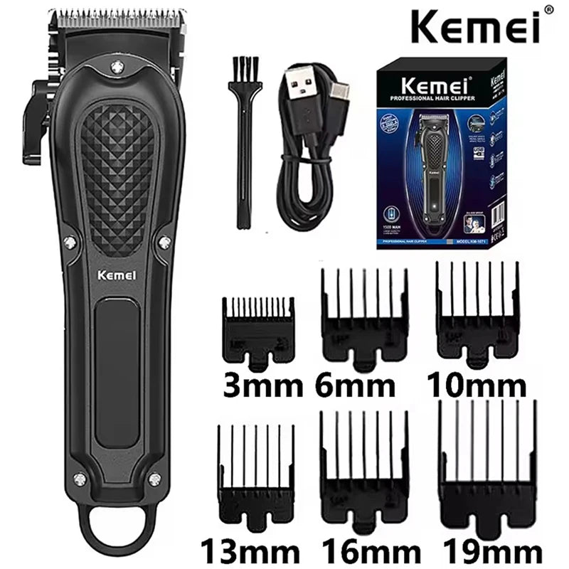 Kemei KM-1071 Electric Hair Clipper UBS Rechargeable Cordless