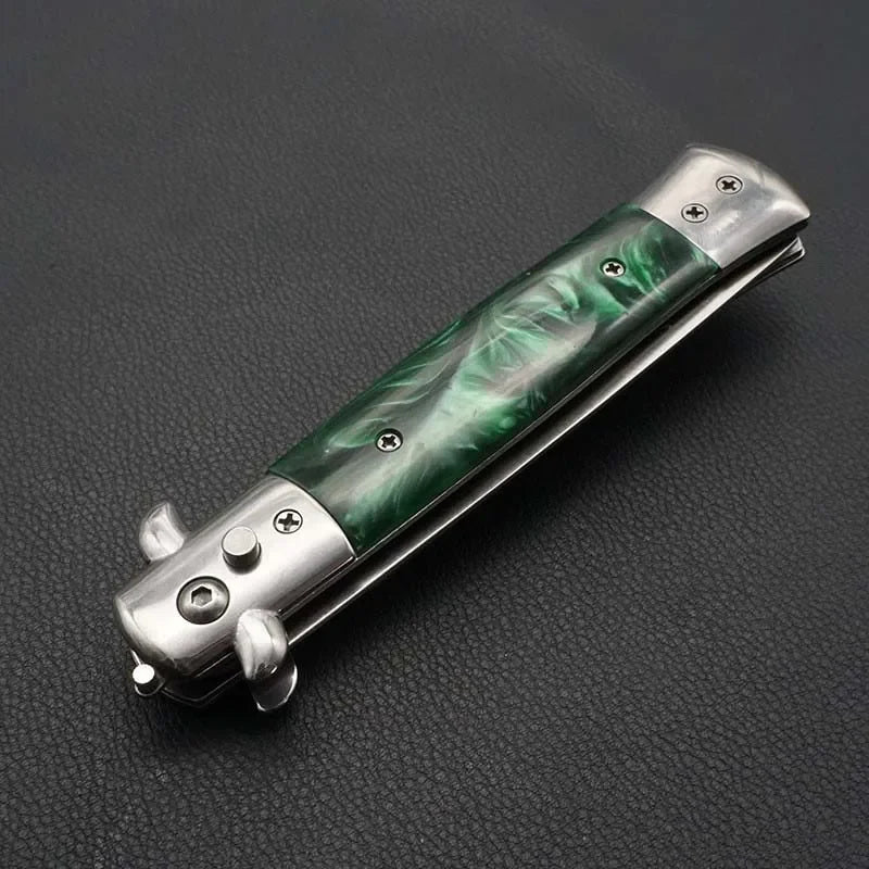 Stainless Steel Foldable Automatic Combs Butterfly Pocket Comb