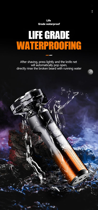 KEMEI Electric Shaver Rotary Beard Trimmer Hair Cutting Shaving