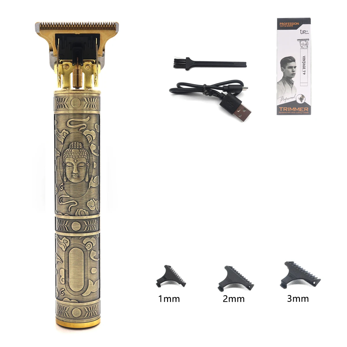 T9 Professional Hair Trimmer Machine Metal Body Stainless Steel