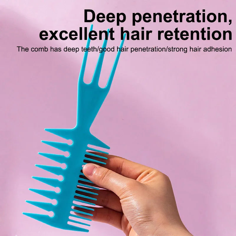 New Hair Texturizer Brush 3-In-1 Big Teeth Double Side